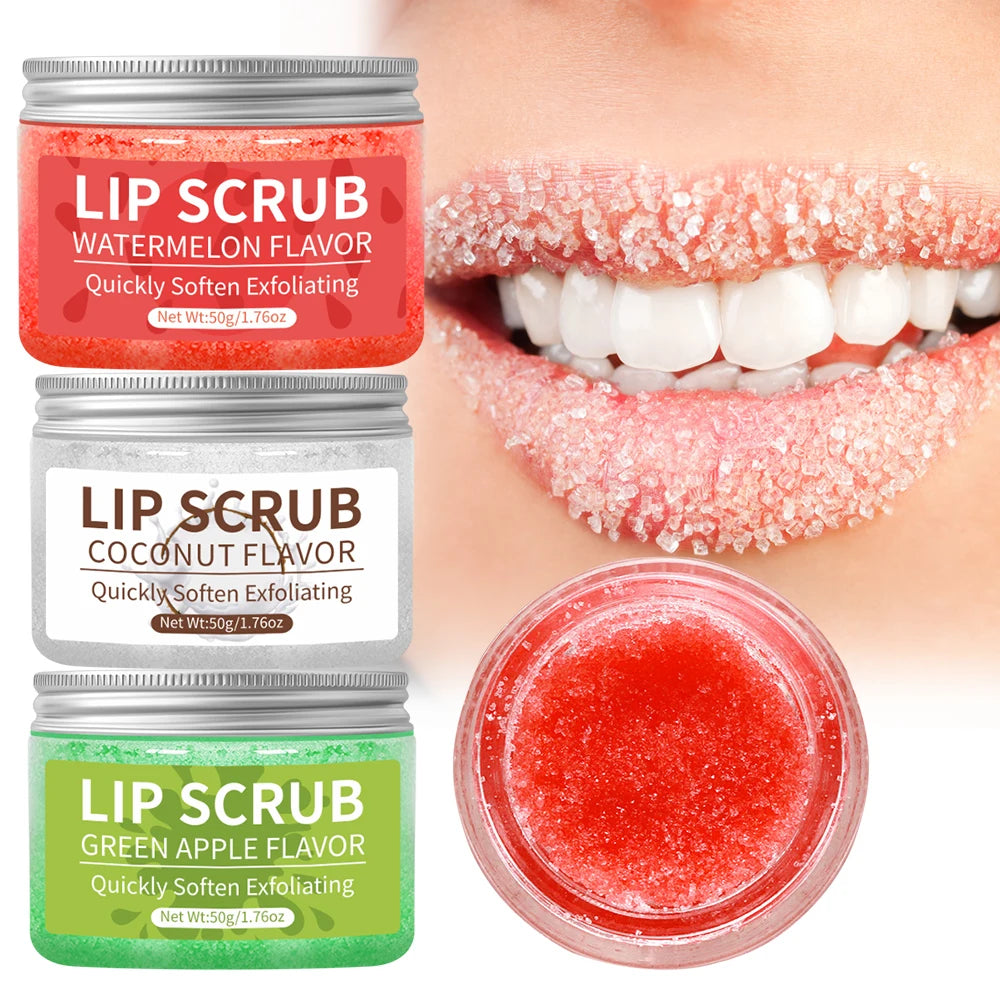 Moisturizing Lip Scrub (Coconut, Green Apple & Watermelon)