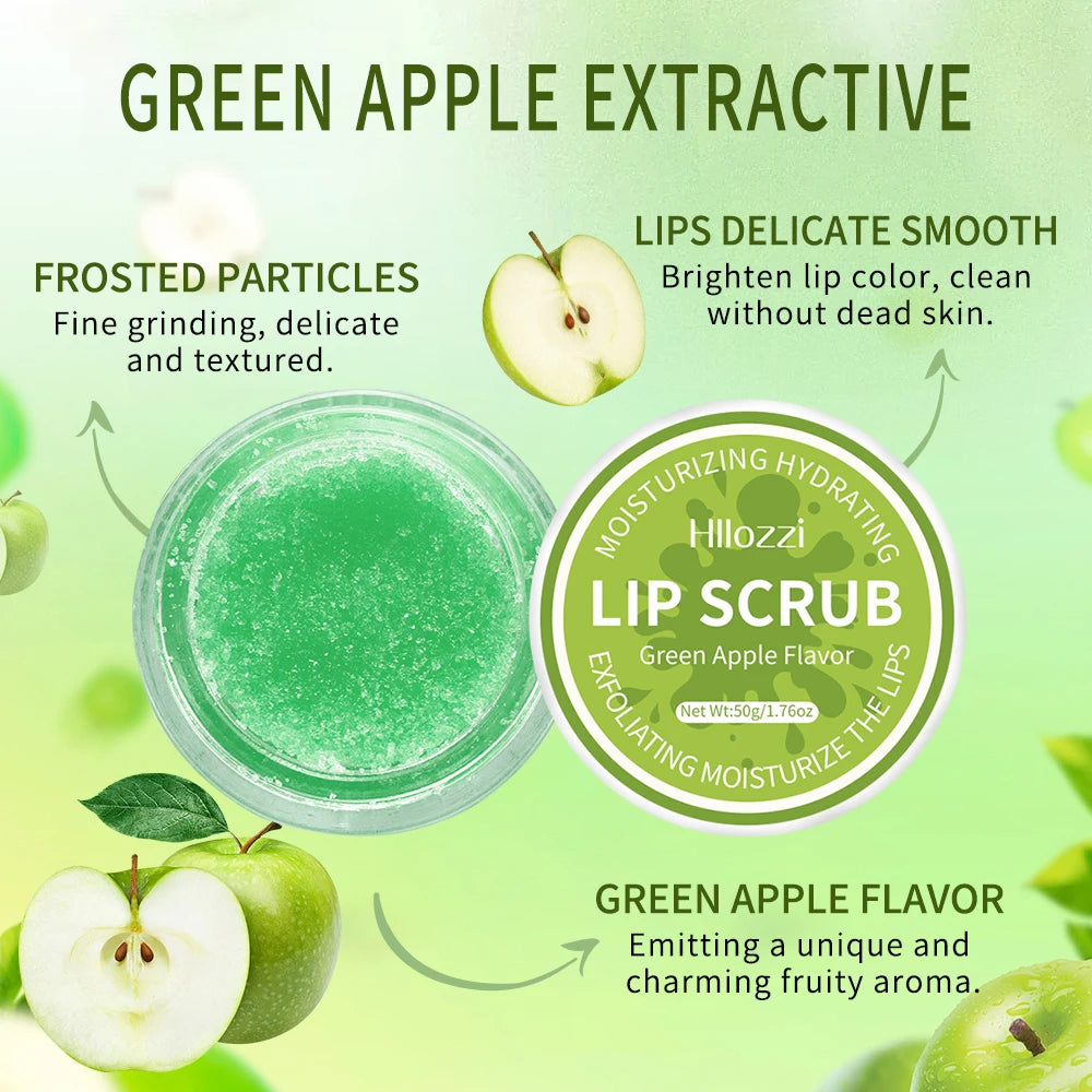 Moisturizing Lip Scrub (Coconut, Green Apple & Watermelon)