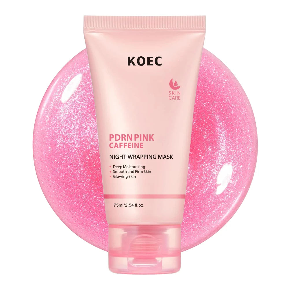 PDRN Pink Caffeine Overnight Face Mask – Hydrating Gel