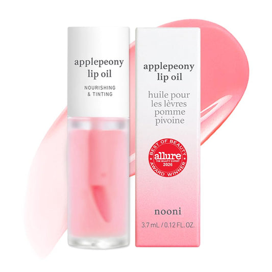 NOONI Korean Lip Oil - Applepeony - Plumping Lip Gloss