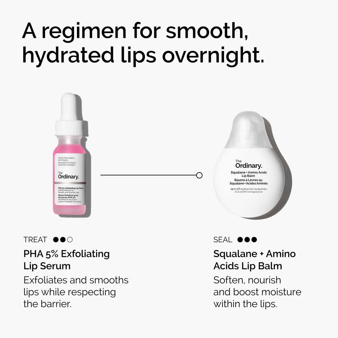 PHA 5% Exfoliating Lip Serum – Overnight Lip Treatment, 15 mL