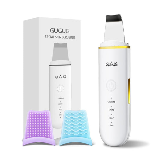 GUGUG Facial Skin Scrubber – Blackhead & Pore Cleaner with 4 Modes