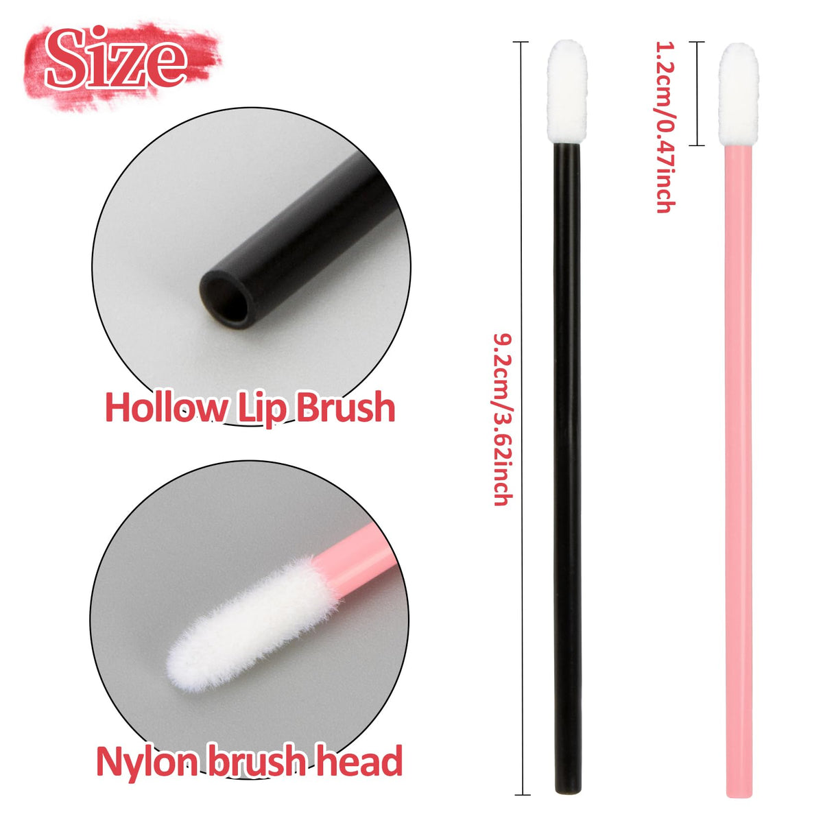 MAQIHAN Disposable Lip Applicator Brushes – 300 Pieces