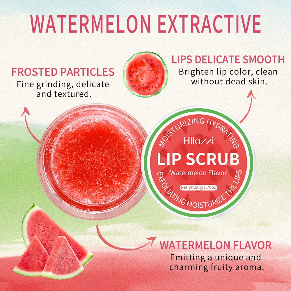 Moisturizing Lip Scrub (Coconut, Green Apple & Watermelon)