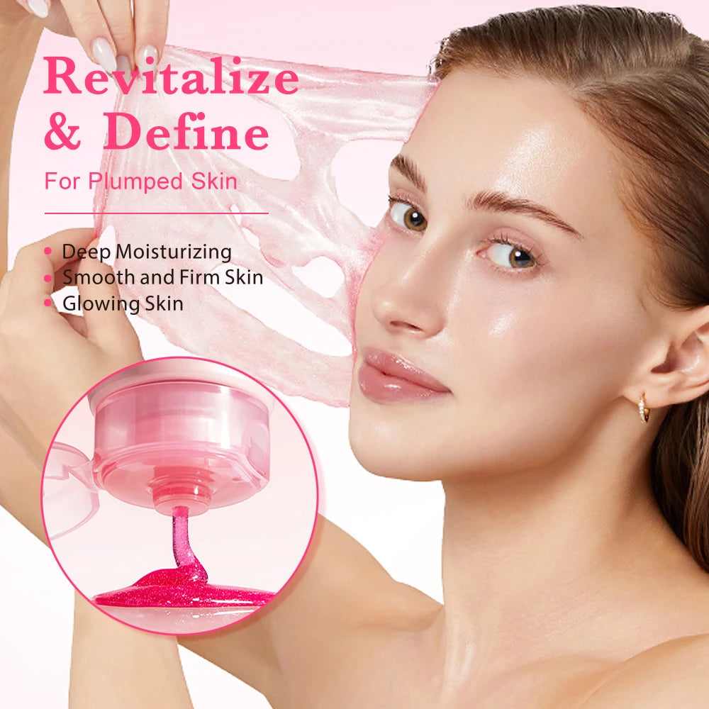 PDRN Pink Caffeine Overnight Face Mask – Hydrating Gel