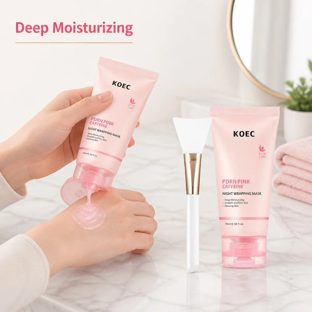 PDRN Pink Caffeine Overnight Face Mask – Hydrating Gel