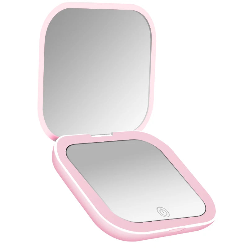 LED Compact Travel Makeup Mirror